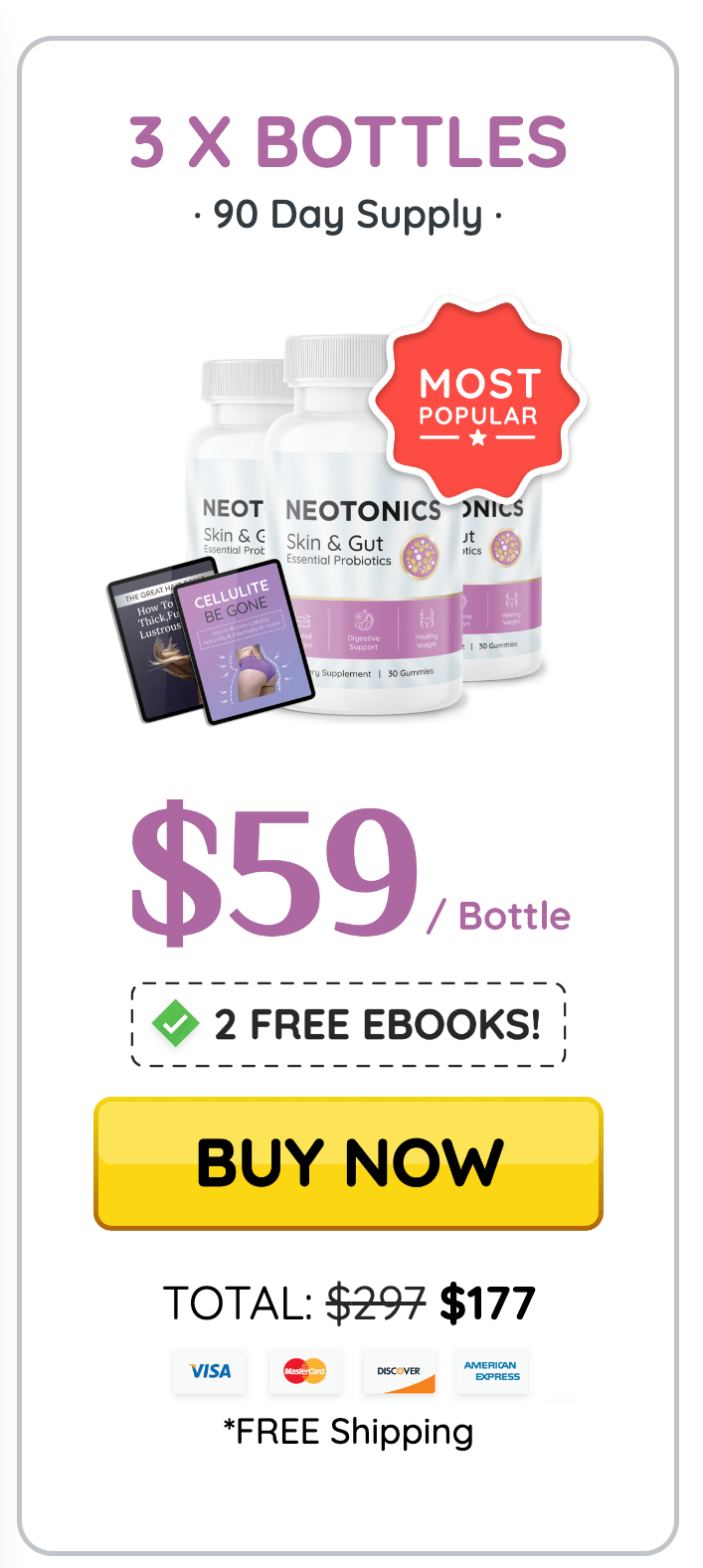 Neotonics - 3 Bottles